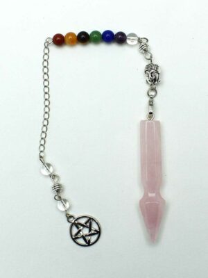 Pendulum Pentagram Rose Quartz