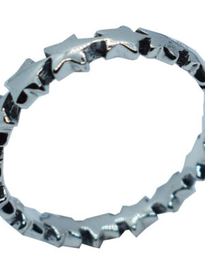 Silver Ring Stars Plain