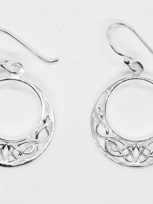 Silver Earring Celtic Circle