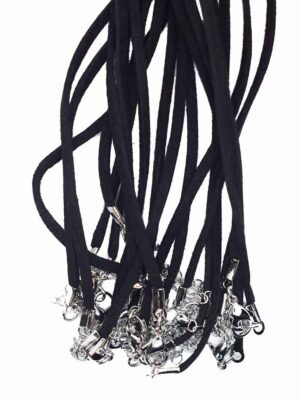 Necklace Suede Black 20" 10pcs
