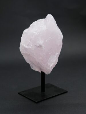 Rose Quartz on Metal Base