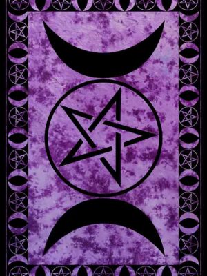 Bedspread Single Triple Moon Purple