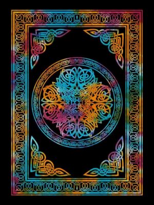 Bedspread Single Celtic Circle Multicolour