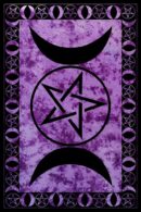 Bedspread Double Triple Moon Purple