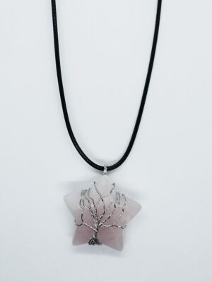 Necklace Star Rose QuartzTOL