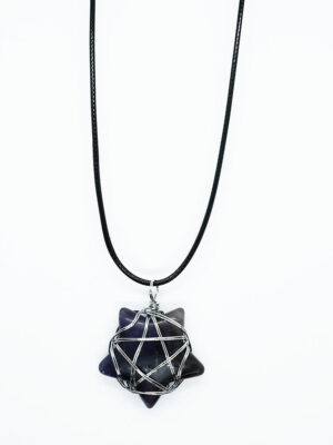 Necklace Star Amethyst Pentagram