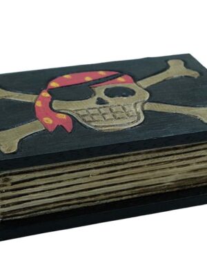 Wooden Pirate Box Book H7cmxW24cmxD15cm