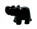 Elephant Black Obsidian 40mm