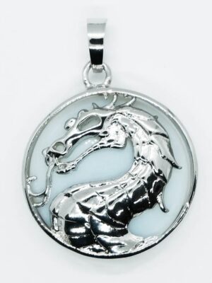 Pendant Dragon Opalite Round