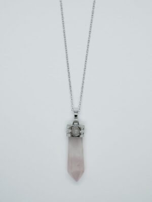 Necklace Wand Rose Quartz