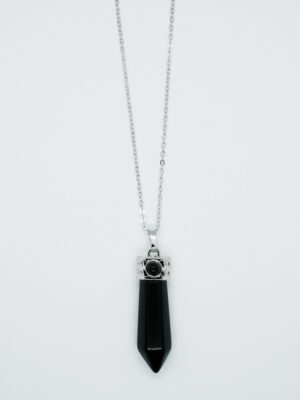 Necklace Wand Obsidian
