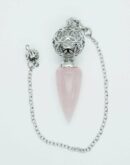 Pendulum Ball Rose Qz Wand