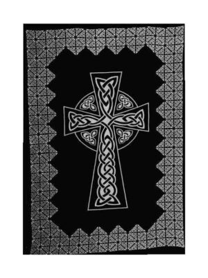 Bedspread Double Cross B/W