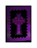 Bedspread Double Cross Purple