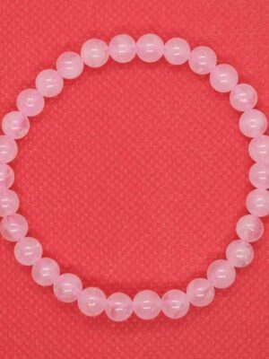 Bracelet 6mm Bead Rose Quartz