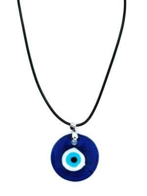Necklace Evil Eye Round Blue