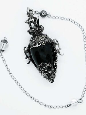 Pendulum Pentagram Vase Obsidian