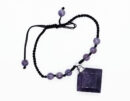 Bracelet Adj Bead Diamond Amethyst Perfume Bottle