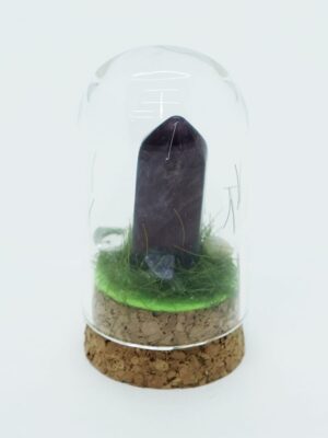 Point Amethyst in Glass