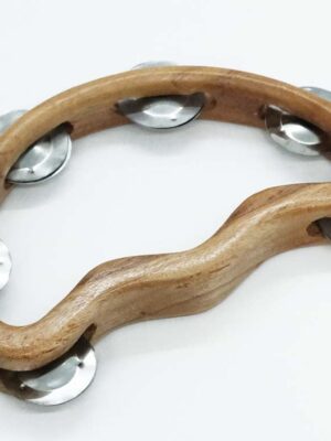Tambourine 6 Zills Half Wood