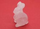 Rabbit Peter Rose Quartz 4cm