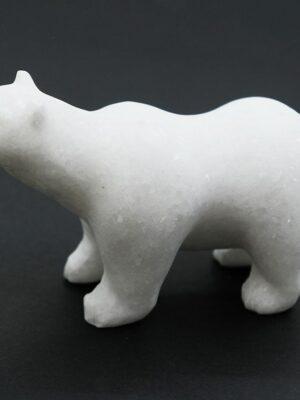 Polar Bear White Jade 12X7cm