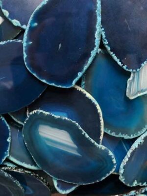 Stone Agate Slice Blue 7-9cm