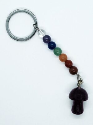 Keyring Mushroom Amethyst Chakra