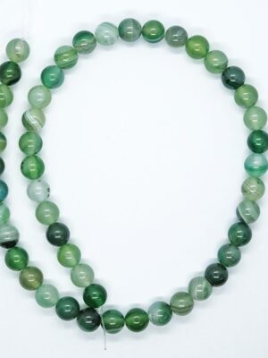 String Bead 8mm Agate Green