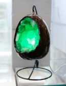 Lamp Egg Shape Green Fluorite