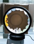 Lamp Round Black Mix Stones