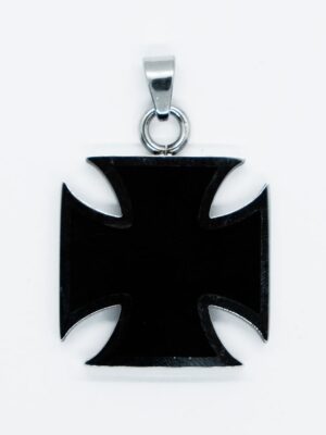 Pendant Steel Black Cross