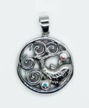 Pendant Steel Prosperity Fish