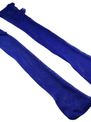 Gloves Pair Blue Fishnet