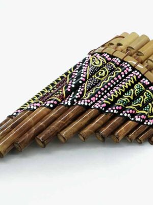 Wooden Hand Painted Harmonica