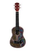 Wooden Hand Painted Ukulele