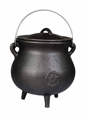 Cauldron With Pentagram H21cm