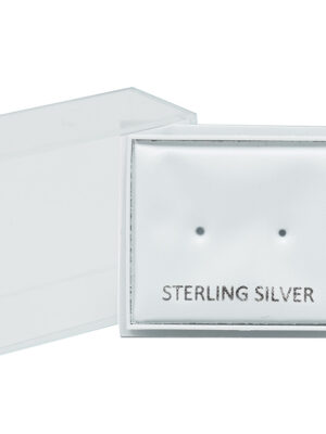 Earring Stud Display Box. Clear Plastic Small 4X3.5cm 4pcs