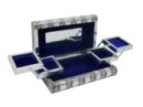 Box Jewellery Metal Blue 11X6 Inch