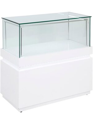 Frameless Display Glass Counter 1000X495X1050mm SLW Code 99066