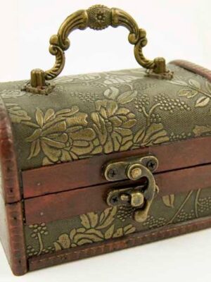 Box Wooden Chest 12X8X8cm