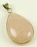 Pendant Drop Shape Rose Quartz