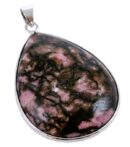 Pendant Drop Shape Rhodonite