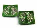 Soapstone Incense Holder Green Set of 2