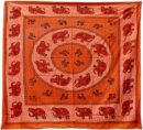 Bedspread Double Elephant Orange