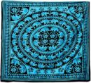 Bedspread Single Elephant Turquoise