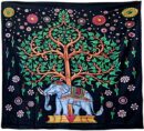 Bedspread Single Tree Elephant