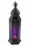 Lantern Candle Holder Purple