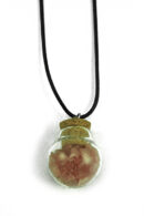 Necklace Bottle Rose Quartz Stone