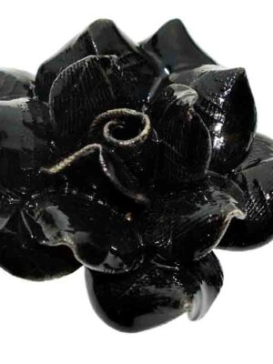 Incense Holder Rose Black